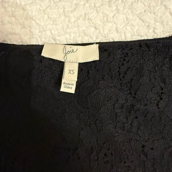 Joie Black Mini Skirt with Lace for Cocktail - Picture 3 of 3